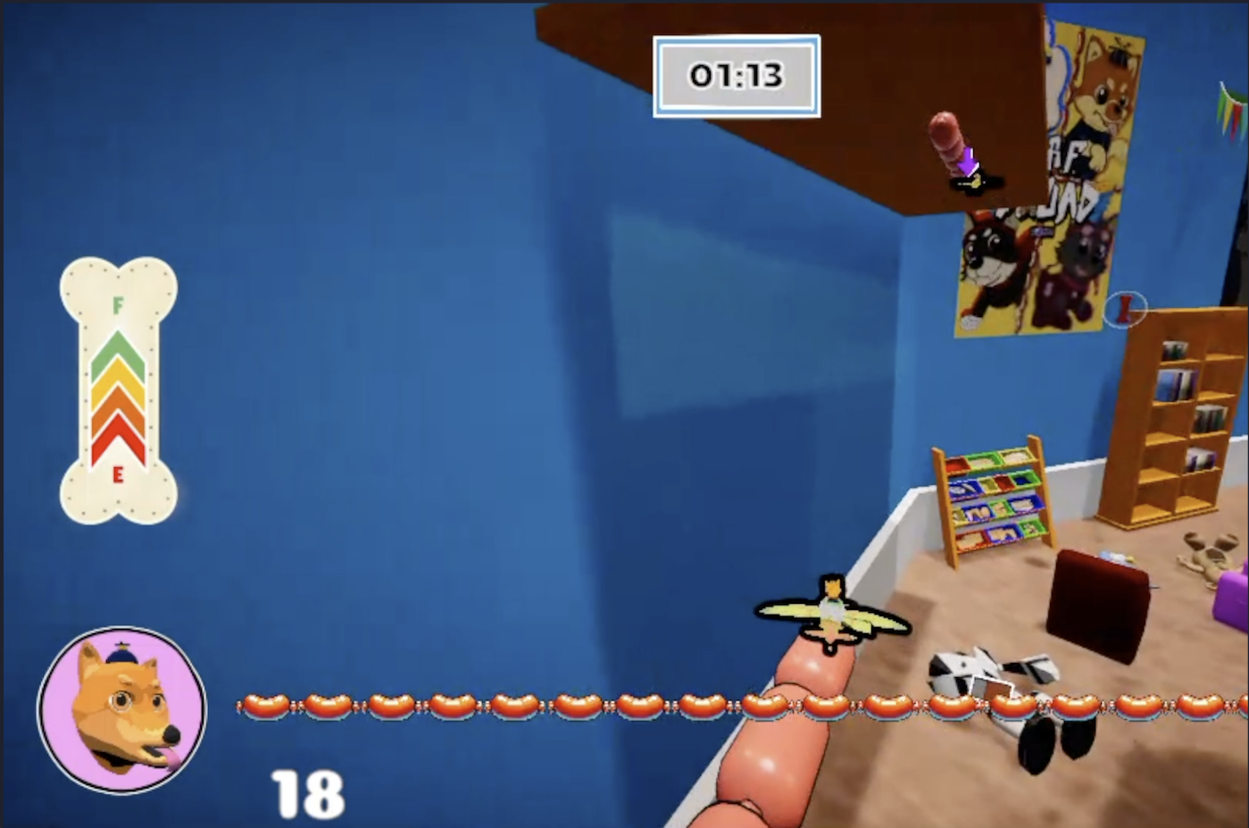 Split-screen HUD layout overview