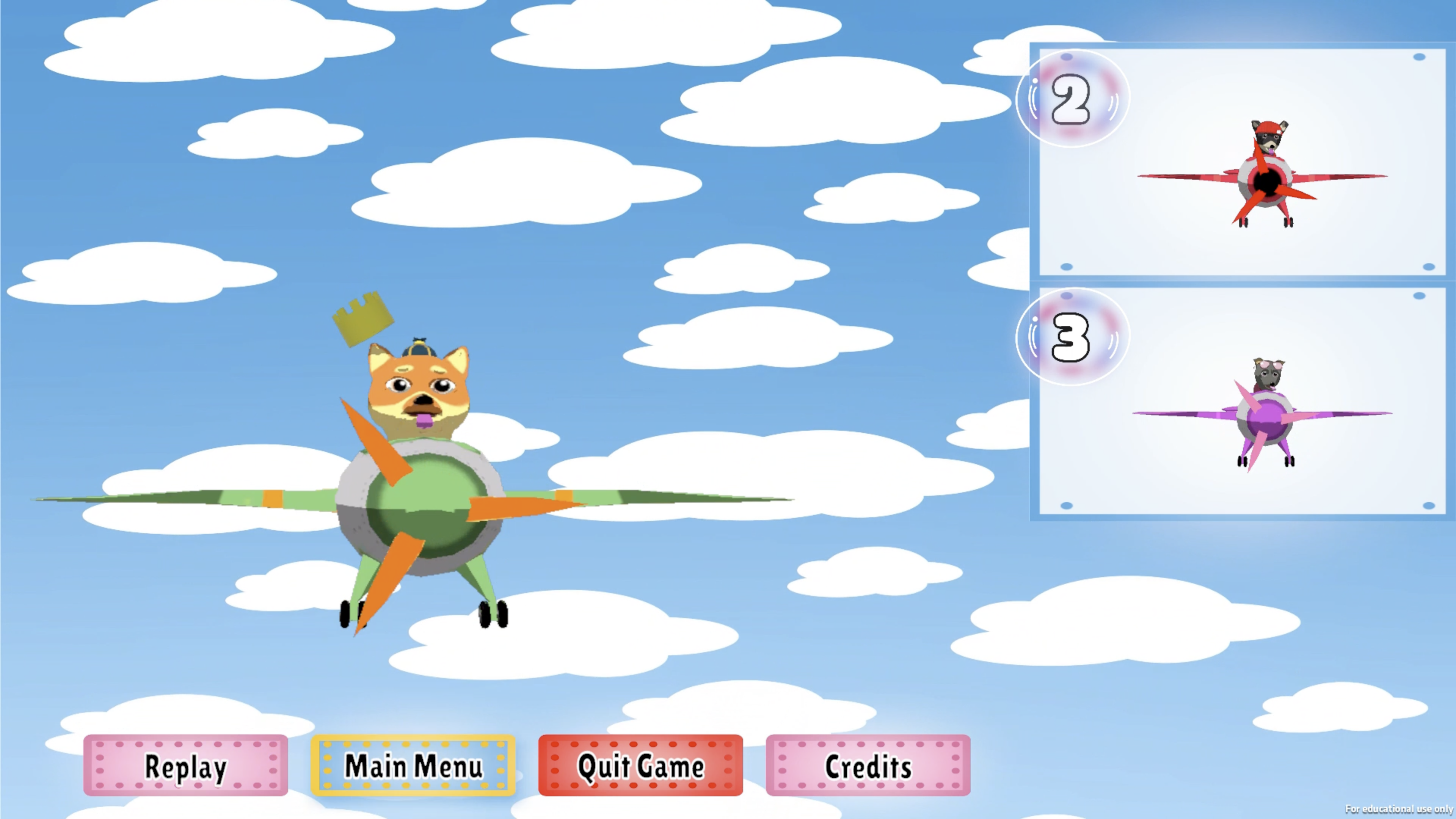 Round end results screen